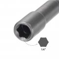 Uxcell 1 4 Quick-change Hex Shank Nut Setter Driver Drill Bit 6 Length Sae No-magnetic 2 Pcs
