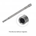 Uxcell 1 4 Quick-change Hex Shank Nut Setter Driver Drill Bit 6 Length Sae No-magnetic 2 Pcs