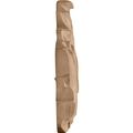 Ekena Millwork Onl12x03xlfma Small Green Leaf Center With Scrolls2 4-inch X 3 1 Maple 