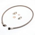 Turbo Oil Feed Line Kit For Mazda 323 Gtx Mx5 Miata With Ihi Rhb5 Rhf5 M12x1 25mm Fitting Braided Steel Teflon 