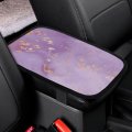 Jojoart Luxurious Glittering Purple Car Center Console Decor Handrail Armrest Box Cushion Interior Covers Protector Pad Lid