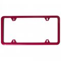 Uframe Set Of 2 License Plate Frames Holders Slim Style 4 Screw Holes A Red