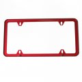 Uframe Set Of 2 License Plate Frames Holders Slim Style 4 Screw Holes A Red