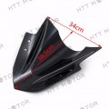 Httmt- Black Double Bubble Windshield Windscreen Compatible With Kawasak Ninja 300 Ex300 2013-2015 P N Cfp-1179-3-bk
