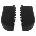 Hecasa Front Door Armrest Cover Panels Compatible With 2009-2015 Honda Pilot Pvc Black