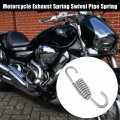 X Autohaux 10 Pcs Motorcycles Universal Exhaust Pipe Spring With Hook 45mm 1 77 Stainless Steel Modified Accessory