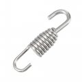 X Autohaux 10 Pcs Motorcycles Universal Exhaust Pipe Spring With Hook 45mm 1 77 Stainless Steel Modified Accessory
