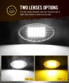Partsam Oval Led Rv Porch Light With Swith Exterior Utility Replacement For Camper Motorhome Trailer Black Base W Snap-on Clear