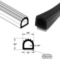 Automotive Water And Weather Resistant Adhesive Back Closed Cell Sponge Rubber Seal Black 3 4 Height Backing 10 Ft