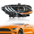 Headlight Assembly Replacement For Mustang 2018 2019 2020 Headlamp Projector W Drl Driver Side Jr3z13008b