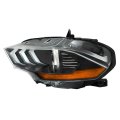 Headlight Assembly Replacement For Mustang 2018 2019 2020 Headlamp Projector W Drl Driver Side Jr3z13008b