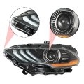 Headlight Assembly Replacement For Mustang 2018 2019 2020 Headlamp Projector W Drl Driver Side Jr3z13008b