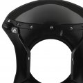 Motorcycle Windscreen Windshield Headlight Fairing 7inch Universal Round Headlights Motorbike Deflectors Protector Glossy Black