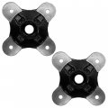 Caltric 2x Rear Wheel Hub Compatible With Polaris Sportsman Forest 550 2011-2014