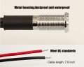 5pcs Set 8mm 5 16 Led Signal Indicator Bulb Pilot Dash Light With Cable Length 20 5cm 8 1 Inch For Car Auto Vehicle Boat White