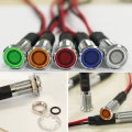 5pcs Set 8mm 5 16 Led Signal Indicator Bulb Pilot Dash Light With Cable Length 20 5cm 8 1 Inch For Car Auto Vehicle Boat White