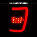 Amerilite For 1999-2004 Jeep Grand Cherokee C-type Led Tube Black Replacement Tail Lights Set- Passenger And Driver Side