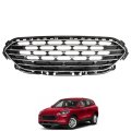 Front Bumper Grille Molding Black With Chrome Replacement For 2020-2022 Escape 