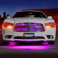 Ledglow 4pc Pink Led Underbody Underglow Lights Interior Footwell Accent Lighting Kit For Cars 12 Unique Patterns Music Mode 