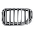 Bmw X5m X5 X6 Grille Driver Side Titanium Plastic With Chrome Frame 2007 To 2013 Replacement For Bm1200182 51137185223 