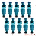 A-premium Fuel Injectors Compatible With Ford E-350 E-450 Super Duty 2004-2007 Club Wagon 2005 V10 6 8l Set Of 10 Replace