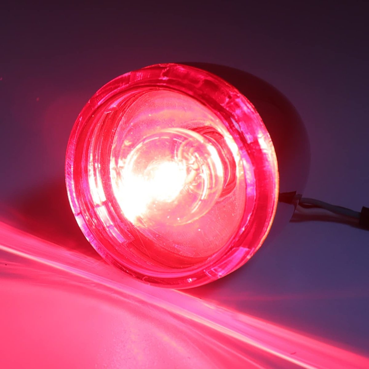 Httmt- Red Rear Turn Signal Light Indicator Narrow Bracket For H-d 02-17 Fxd Fxdc Fxdl Fxdx Flstf P N Mt224020st-cd 224021-cd