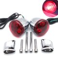 Httmt- Red Rear Turn Signal Light Indicator Narrow Bracket For H-d 02-17 Fxd Fxdc Fxdl Fxdx Flstf P N Mt224020st-cd 224021-cd