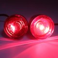 Httmt- Red Rear Turn Signal Light Indicator Narrow Bracket For H-d 02-17 Fxd Fxdc Fxdl Fxdx Flstf P N Mt224020st-cd 224021-cd 
