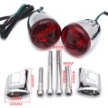 Httmt- Red Rear Turn Signal Light Indicator Narrow Bracket For H-d 02-17 Fxd Fxdc Fxdl Fxdx Flstf P N Mt224020st-cd 224021-cd