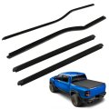 Front Rear Left Right Door Window Belt Weatherstrip Black Rubber Replacement For F250 Super Duty Crew Cab Truck 1999-2016 