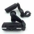 Smt Motorcycle Black 360 Adjustable Peg Mounting Kit Eagle Hawk Style Footrest For V-star Roadstar Suzuki Boulevard With 1 Inch