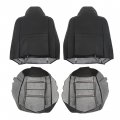 Labwork Front Driver And Passenger Side Bottom Top Lean Back Black Artificial Leather Seat Cover Replacement For 2002-2007 F250