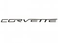 2005-13 Corvette Rear Bumper Lettering Black