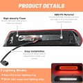 Njsbyl For Ram 1500 Third Brake Lights Replacement 2002-2009 Dodge 2500 3500 Pickup Smoked Lens Red Led 3rd Light Strobe High