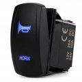 Qiilu Boat Horn Button For Car Caravan Rv Marine 12v-24v 3 Pin On-off Rocker Toggle Switch