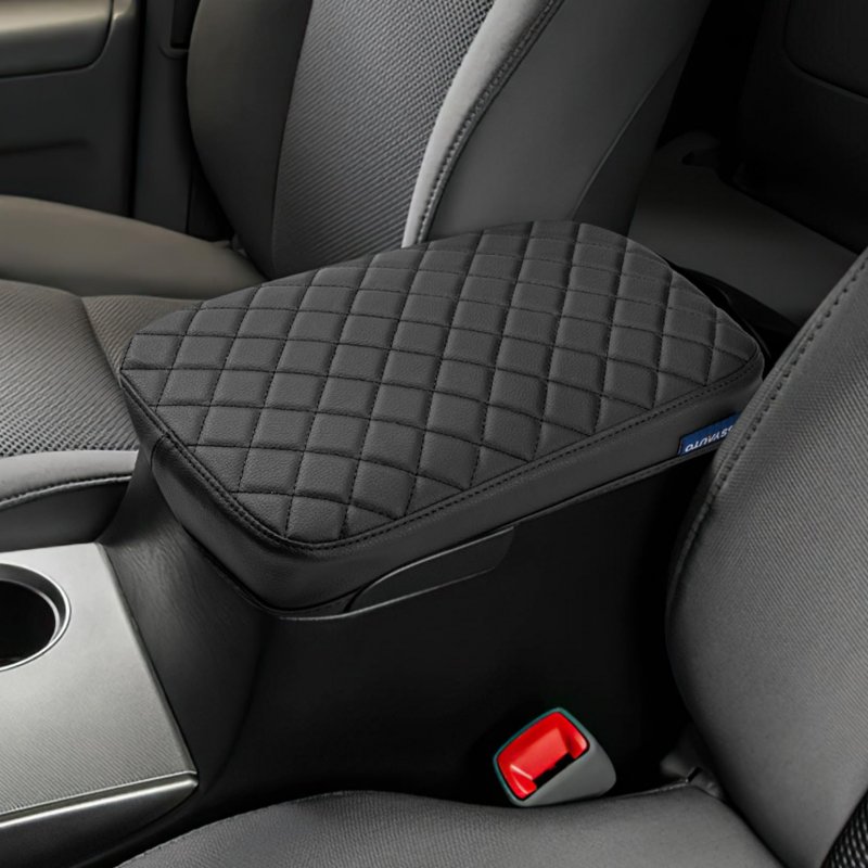Center Console Cover For Tacoma 2005-2015 Leather Armrest Middle Protector