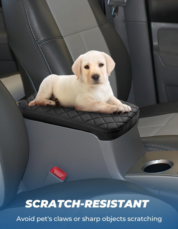 Center Console Cover For Tacoma 2005-2015 Leather Armrest Middle Protector