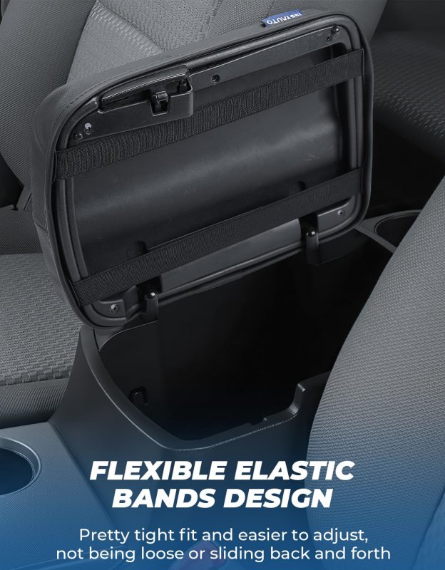 Center Console Cover For Tacoma 2005-2015 Leather Armrest Middle Protector