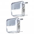 Kuafu Park Light Bezels Compatible With 1978-1981 Chevy Chevrolet Camaro Z28 Chrome Silvery Abs Plastic Left Driver Right