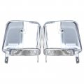 Kuafu Park Light Bezels Compatible With 1978-1981 Chevy Chevrolet Camaro Z28 Chrome Silvery Abs Plastic Left Driver Right