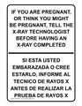 Compliancesigns Com You Are Pregnant Or Think May Be Bilingual Sign 10x7 In Plastic For Medical Facility 