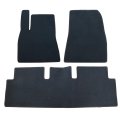 Black Velour Front Rear Floor Mats Carpet For Tesla Model 3 2023 2024 2025