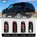 Cpw Tail Lights For 1992-1999 Chevy Suburban 1500 2500 Gmc 1992-1994 Blazer Yukon 1995-2000 Tahoe Pickup Gloss Black Clear