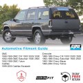 Cpw Tail Lights For 1992-1999 Chevy Suburban 1500 2500 Gmc 1992-1994 Blazer Yukon 1995-2000 Tahoe Pickup Gloss Black Clear