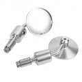 7 8 Hand Bar Rear View Mirrors Adjustable 3 Round End Side Motorcycle Sidemirror For Davidson Suzuki Cruiser Dirt Bike Scooter