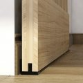 Ccjh Sliding Barn Door Bottom Floor Guide Adjustable Wall Mount No Need For Ground Drillingi Black 1pcs 