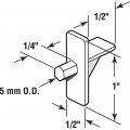 Prime-line Ep 9383 Shelf Support Pegs 5 Mm Diameter Plastic White 12 Pack