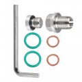 X Autohaux 1 Set M14 1-1 25 15mm Oversize Piggyback Oil Drain Plug Stainless Steel Self Tapping Pan Thread Repair Kit For Car