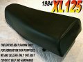 New Replacement Seat Cover Fits Xl125 Honda 1984 Xl 125 Black 095a