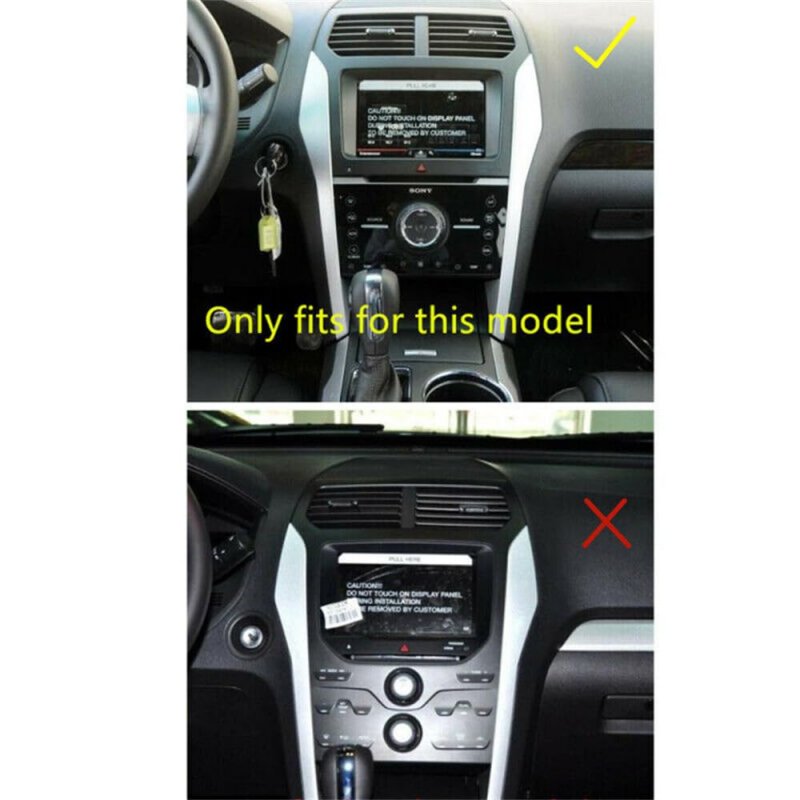 Dashboard Console Navigation Cover Frame Trim For Ford Explorer 2011 2012 2013 2014 2015 Matte Abs Plastic Car Interior